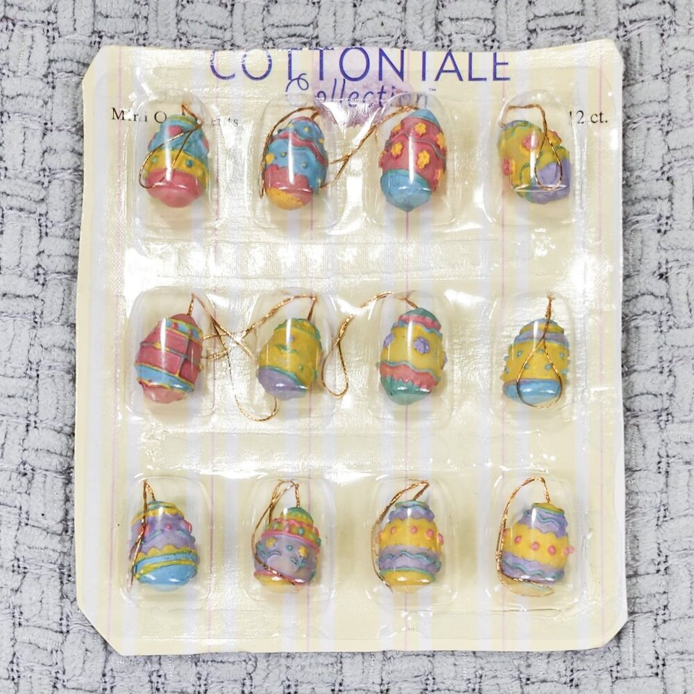 Mix n' Match 3/$21 Vintage Cottontale Collection Mini Easter Egg Ornaments New